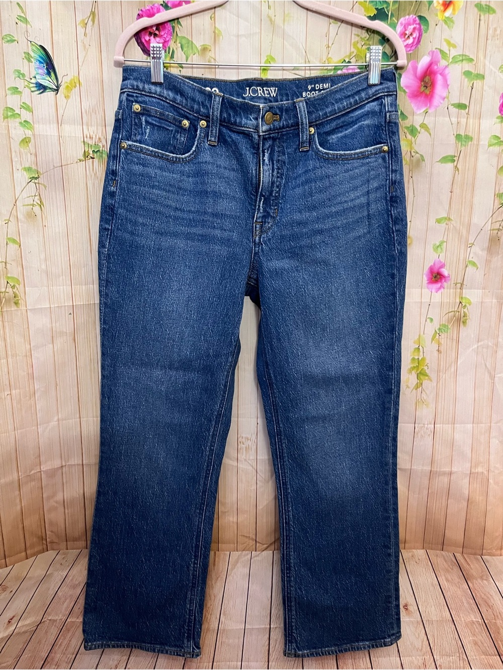 J.Crew 9” Demi Boot Crop Jeans - Picture 2 of 12